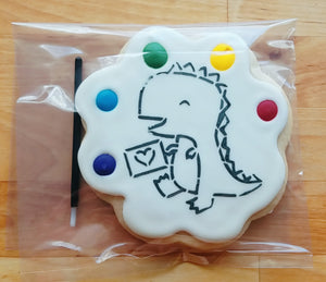 Dinosaur Paint &Eat Cookies