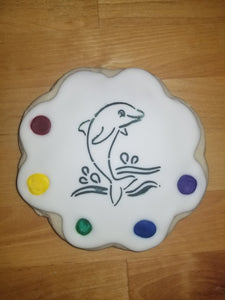 Dolphin Paint & Eat Cookie