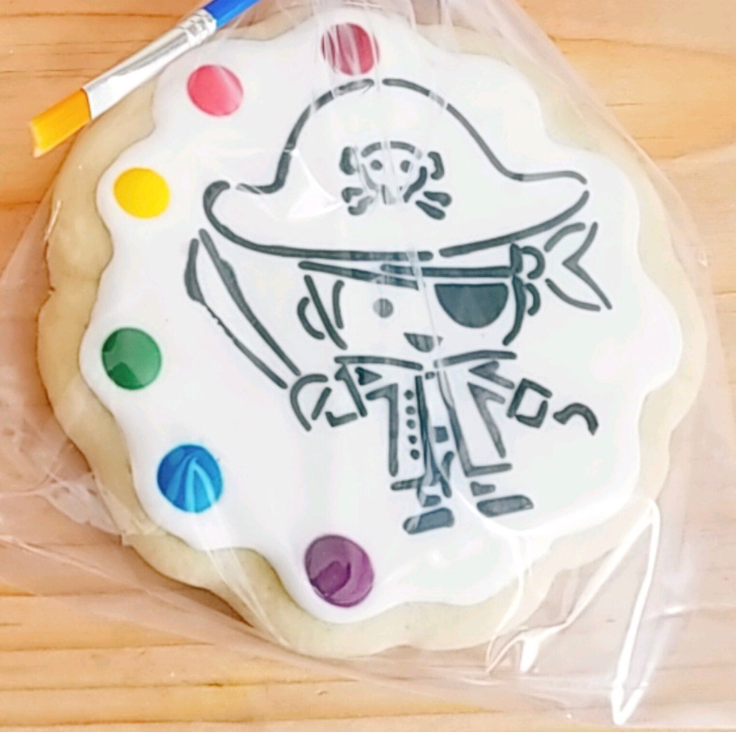 Pirate paint & eat cookie