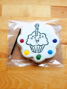Birthday Paint & Eat cookie