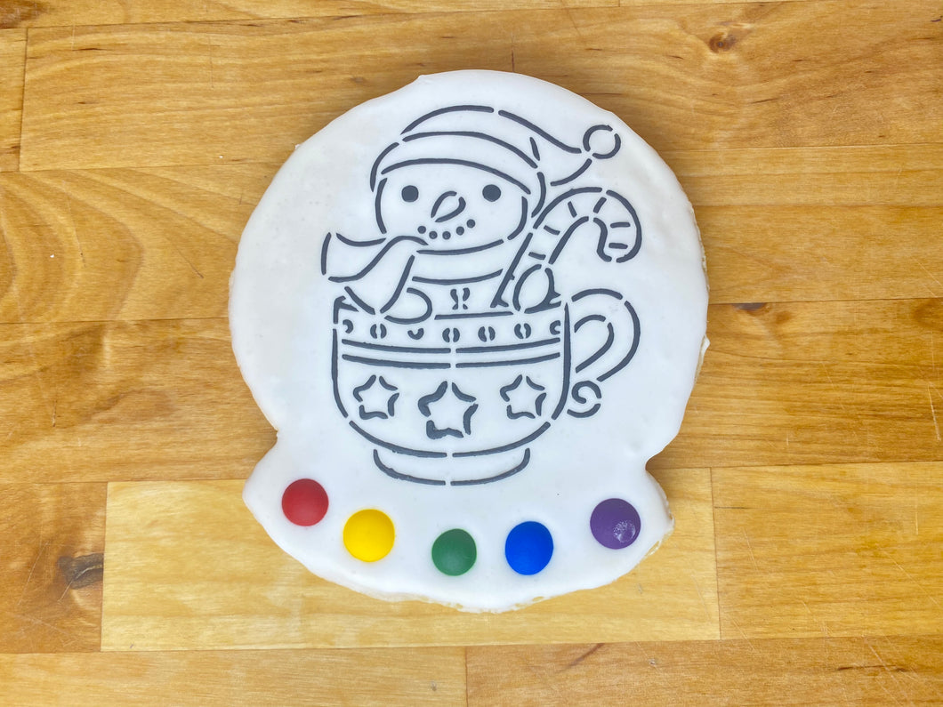 Snow man Paint & Eat cookie