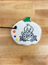 Load image into Gallery viewer, Boo pumpkin Paint &amp; Eat Cooke
