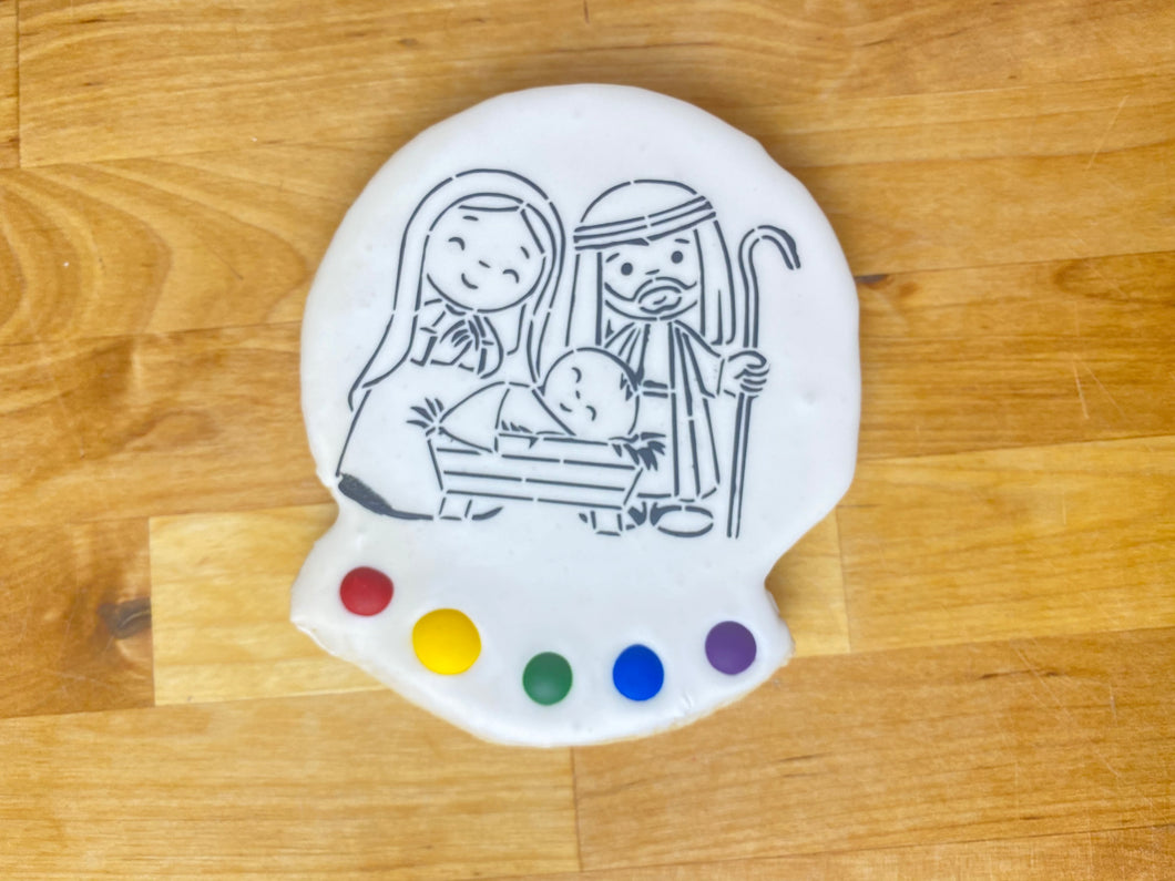 Nativity Paint & Eat cookie