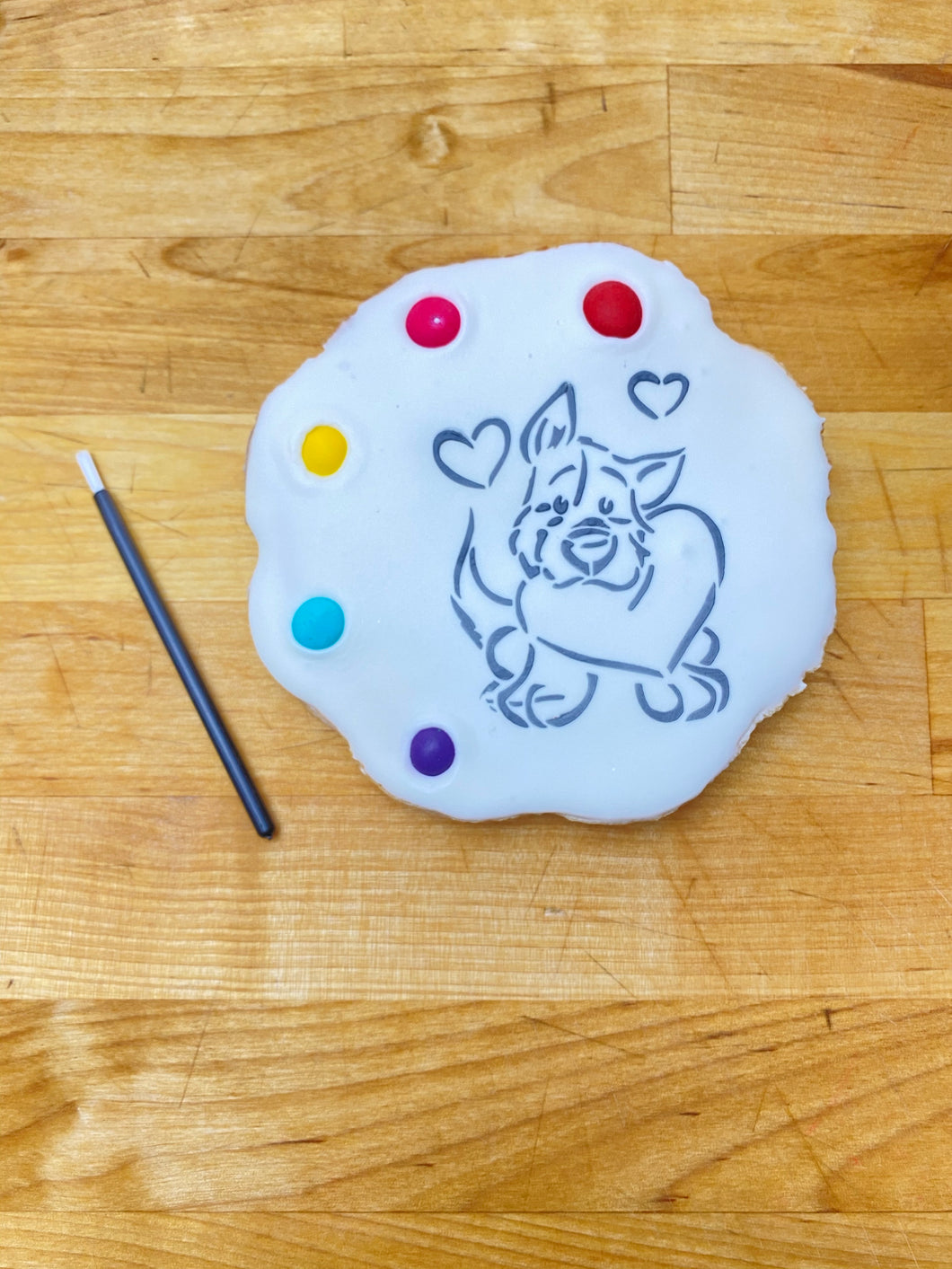 Dog Paint&Eat cookie